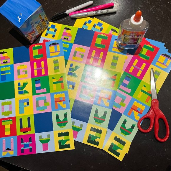 Lego Alphabet (Name) Craft Sheet - Picture 4 of 7